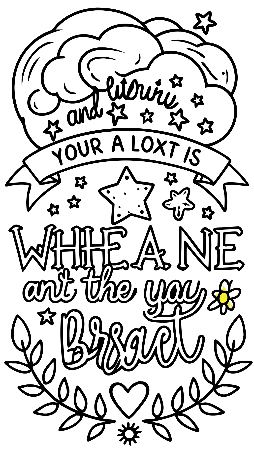 printable coloring pages with quotes